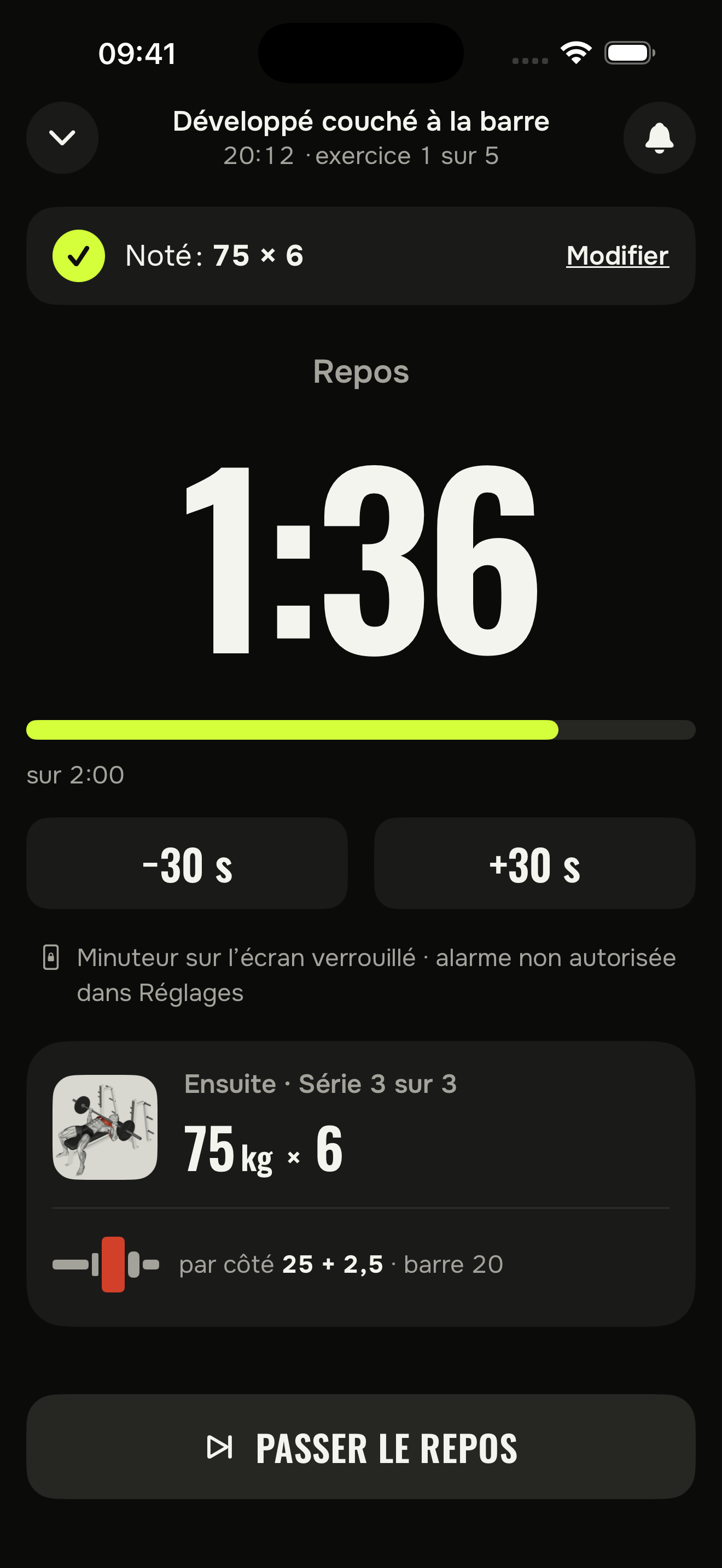 Accorde du temps au repos.